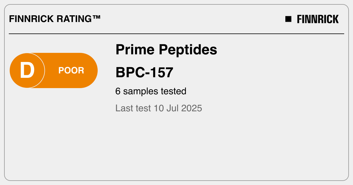 prime sciences bpc 157 BPC-157 – 10mg – Prime Lab Peptides main image 0