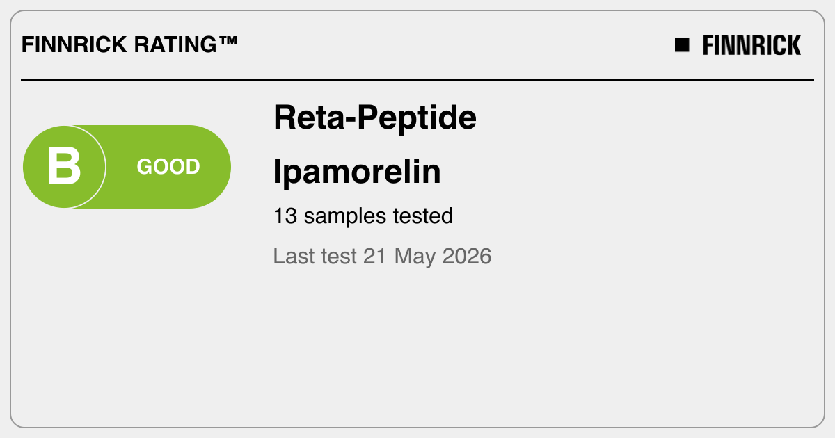 reta and ipamorelin Reta-Peptide: Ipamorelin tests and rating - Finnrick