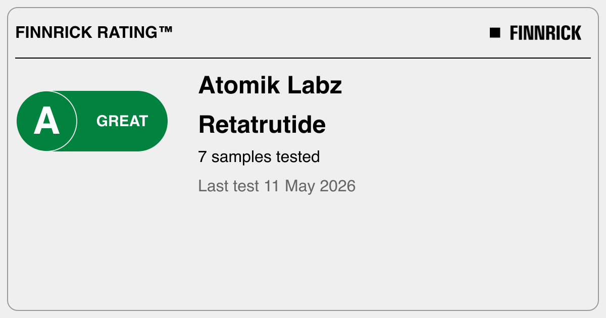 atomik labz retatrutide Atomik Labz: Retatrutide tests and rating - Finnrick