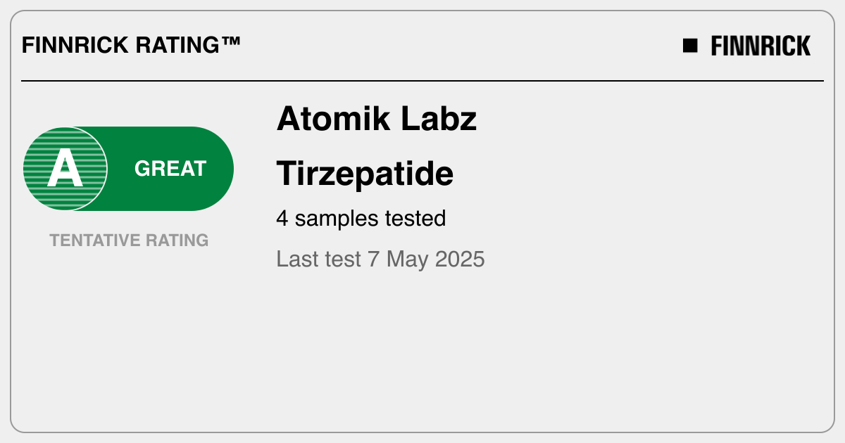 atomik labz retatrutide Atomik Labz: Tirzepatide tests and rating - Finnrick