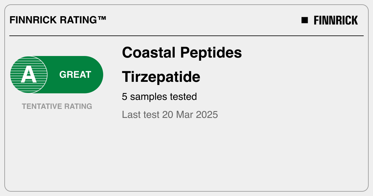 tirzepatide coastal virginia Coastal Peptides: Tirzepatide tests and rating - Finnrick
