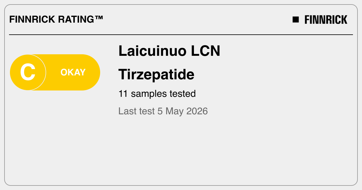 tirzepatide samples Laicuinuo LCN: Tirzepatide tests and rating - Finnrick